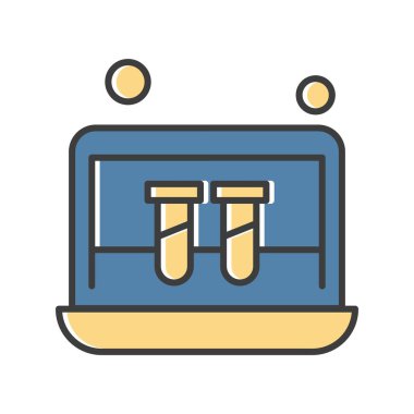 dizüstü bilgisayar simgesi, vektör illüstrasyonu