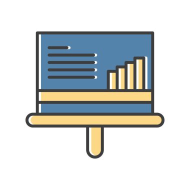 Vektör Analitik Web Simgesi, Vektör İllüstrasyonu