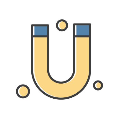  Vektör Mıknatıs Simgesi, vektör illüstrasyonu