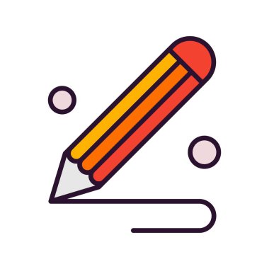  kalem simgesi vektör illüstrasyonu 