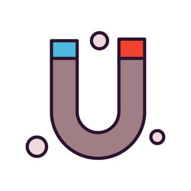  Vektör Mıknatıs Simgesi, vektör illüstrasyonu