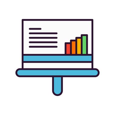 Vektör Analitik Web Simgesi, Vektör İllüstrasyonu