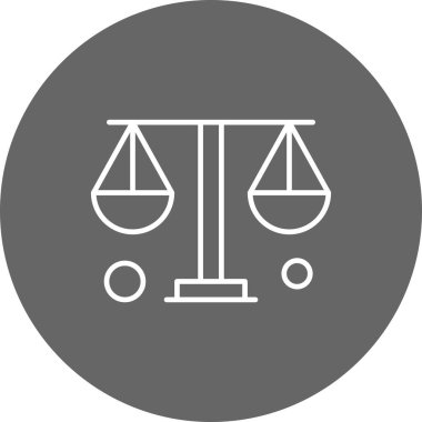  Denge simgesinin vektör illüstrasyonu   