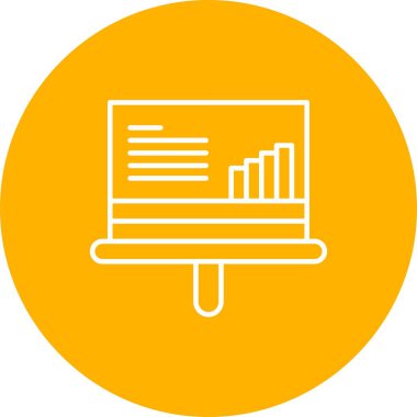 Vektör Analitik Web Simgesi, Vektör İllüstrasyonu