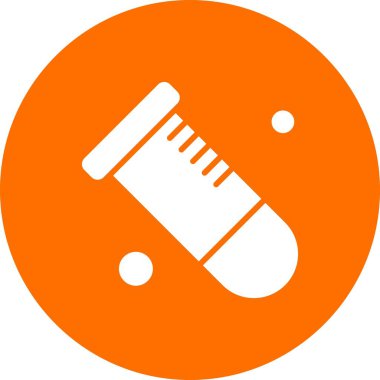  Test tübü simgesi, vektör illüstrasyonu