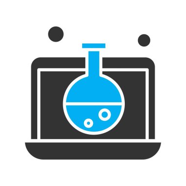 dizüstü bilgisayar simgesi, vektör illüstrasyonu