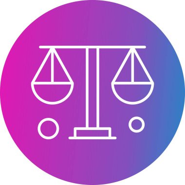  Denge simgesinin vektör illüstrasyonu   