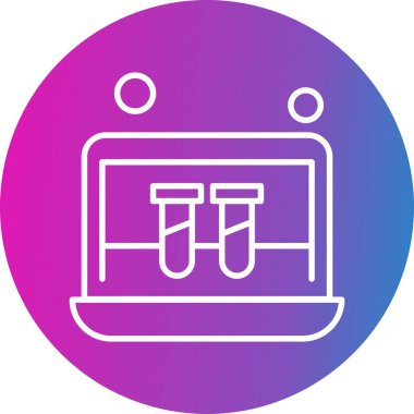 dizüstü bilgisayar simgesi, vektör illüstrasyonu