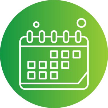 Vektör Takvim Simgesi, illüstrasyon   