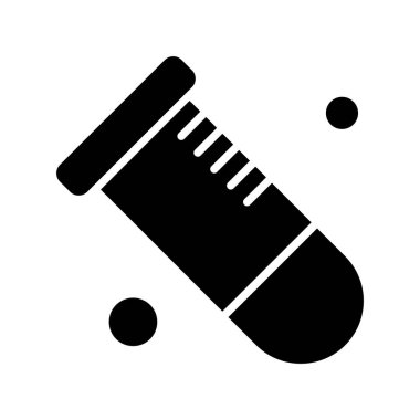  Test tübü simgesi, vektör illüstrasyonu