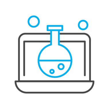dizüstü bilgisayar simgesi, vektör illüstrasyonu