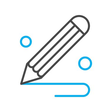  kalem simgesi vektör illüstrasyonu 