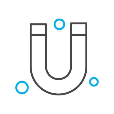  Vektör Mıknatıs Simgesi, vektör illüstrasyonu