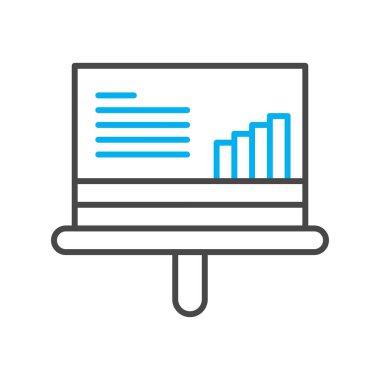 Vektör Analitik Web Simgesi, Vektör İllüstrasyonu