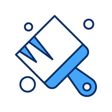  Fırça simgesi vektör illüstrasyonu 