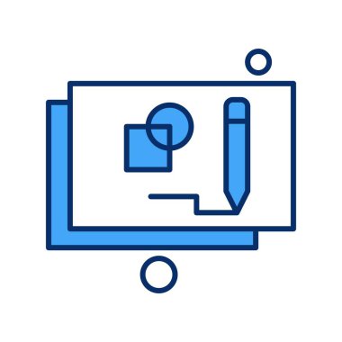  mimari web simgesi, plan vektör illüstrasyonu