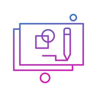  mimari web simgesi, plan vektör illüstrasyonu