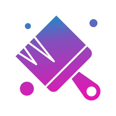  Fırça simgesi vektör illüstrasyonu 