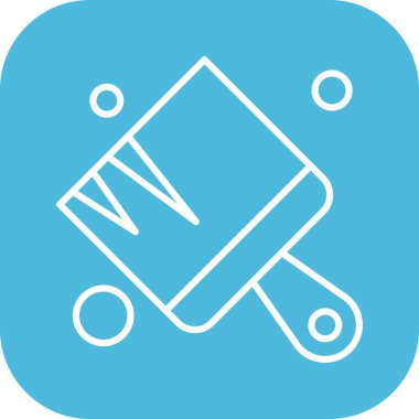  Fırça simgesi vektör illüstrasyonu 