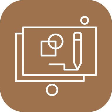  mimari web simgesi, plan vektör illüstrasyonu