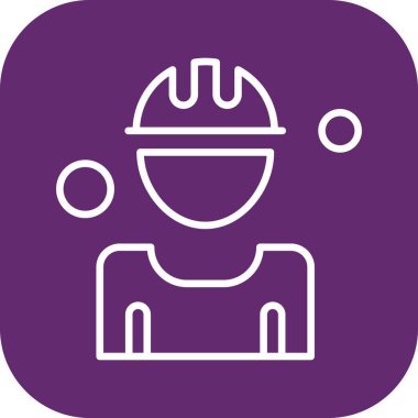 Vektör İnşaat işçisi Icotor illüstrasyonu 