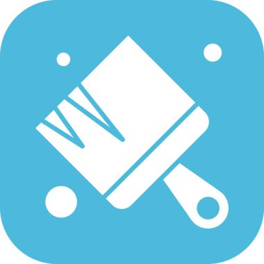  Fırça simgesi vektör illüstrasyonu 