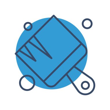  Fırça simgesi vektör illüstrasyonu 