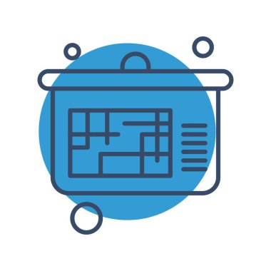 Vektör Analitik Web Simgesi, Vektör İllüstrasyonu