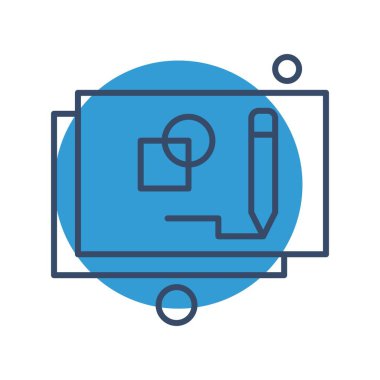  mimari web simgesi, plan vektör illüstrasyonu