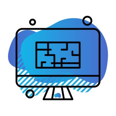 vektör yönlendirilmiş simge illüstrasyonu