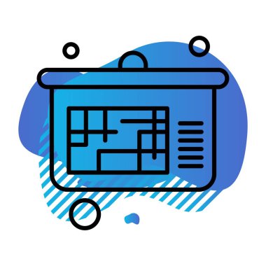 Vektör Analitik Web Simgesi, Vektör İllüstrasyonu