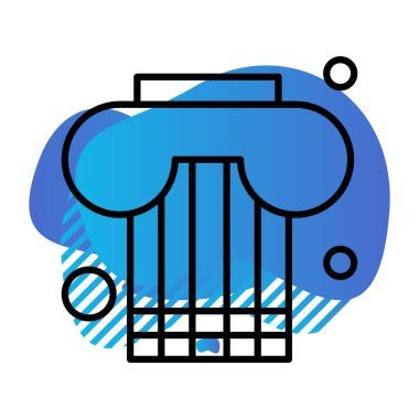 sütun simgesi çizimi 