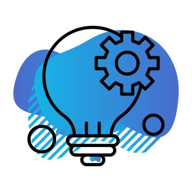  Ampul Simgesi, Vektör illüstrasyonu