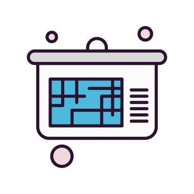 Vektör Analitik Web Simgesi, Vektör İllüstrasyonu