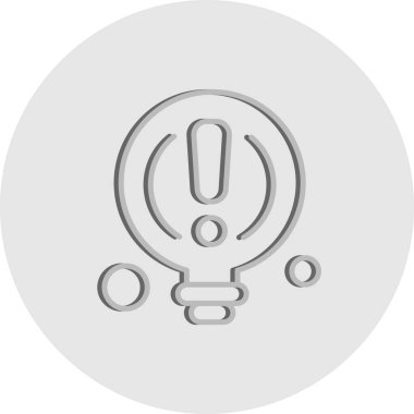  Ampul Simgesi, Vektör illüstrasyonu