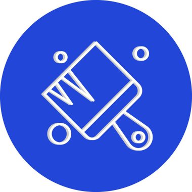  Fırça simgesi vektör illüstrasyonu 