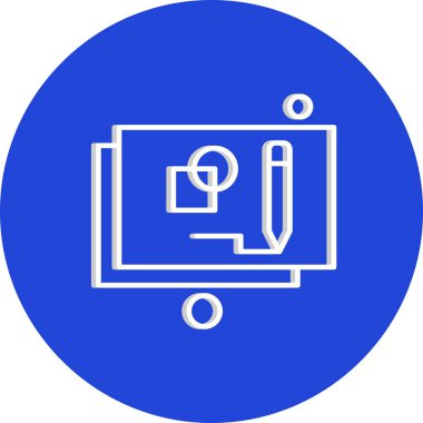  mimari web simgesi, plan vektör illüstrasyonu