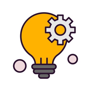  Ampul Simgesi, Vektör illüstrasyonu