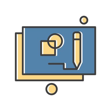  mimari web simgesi, plan vektör illüstrasyonu