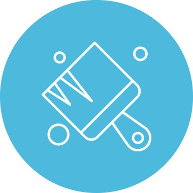  Fırça simgesi vektör illüstrasyonu 