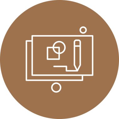  mimari web simgesi, plan vektör illüstrasyonu