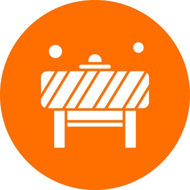   Bariyer Simgesi, vektör illüstrasyonu 