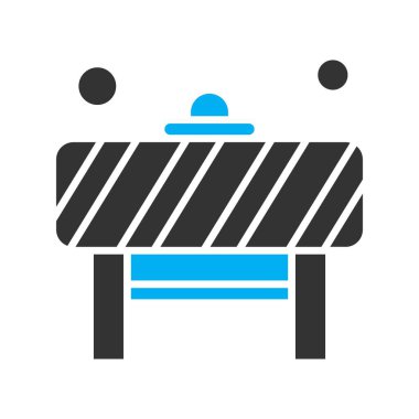   Bariyer Simgesi, vektör illüstrasyonu 