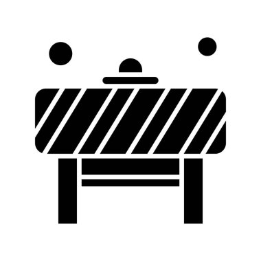   Bariyer Simgesi, vektör illüstrasyonu 