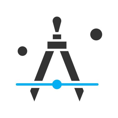 Pusula Simgesi vektör çizimi çiziliyor 