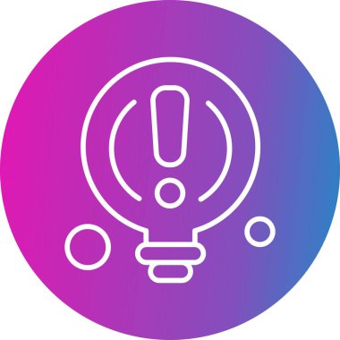 Ampul Simgesi, Vektör illüstrasyonu