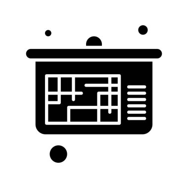 Vektör Analitik Web Simgesi, Vektör İllüstrasyonu