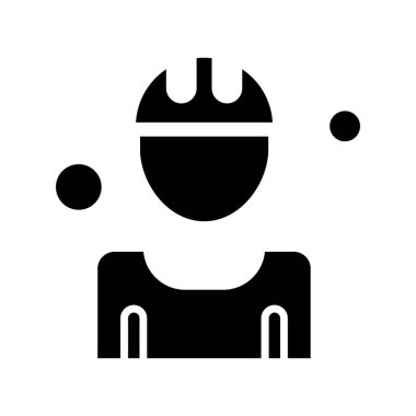 Vektör İnşaat işçisi Icotor illüstrasyonu 