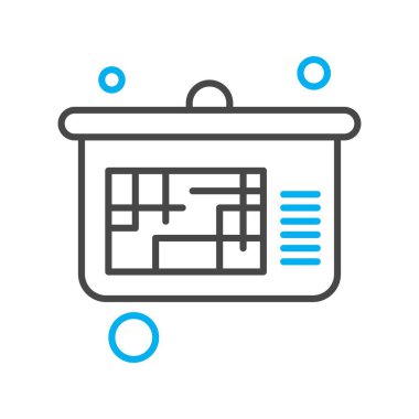 Vektör Analitik Web Simgesi, Vektör İllüstrasyonu