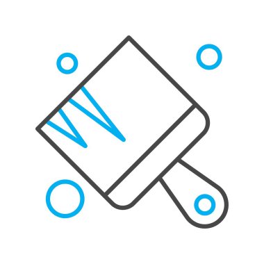  Fırça simgesi vektör illüstrasyonu 